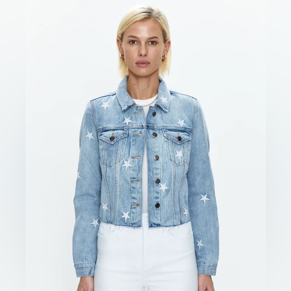 Pistola Star Embroidery Denim Jacket